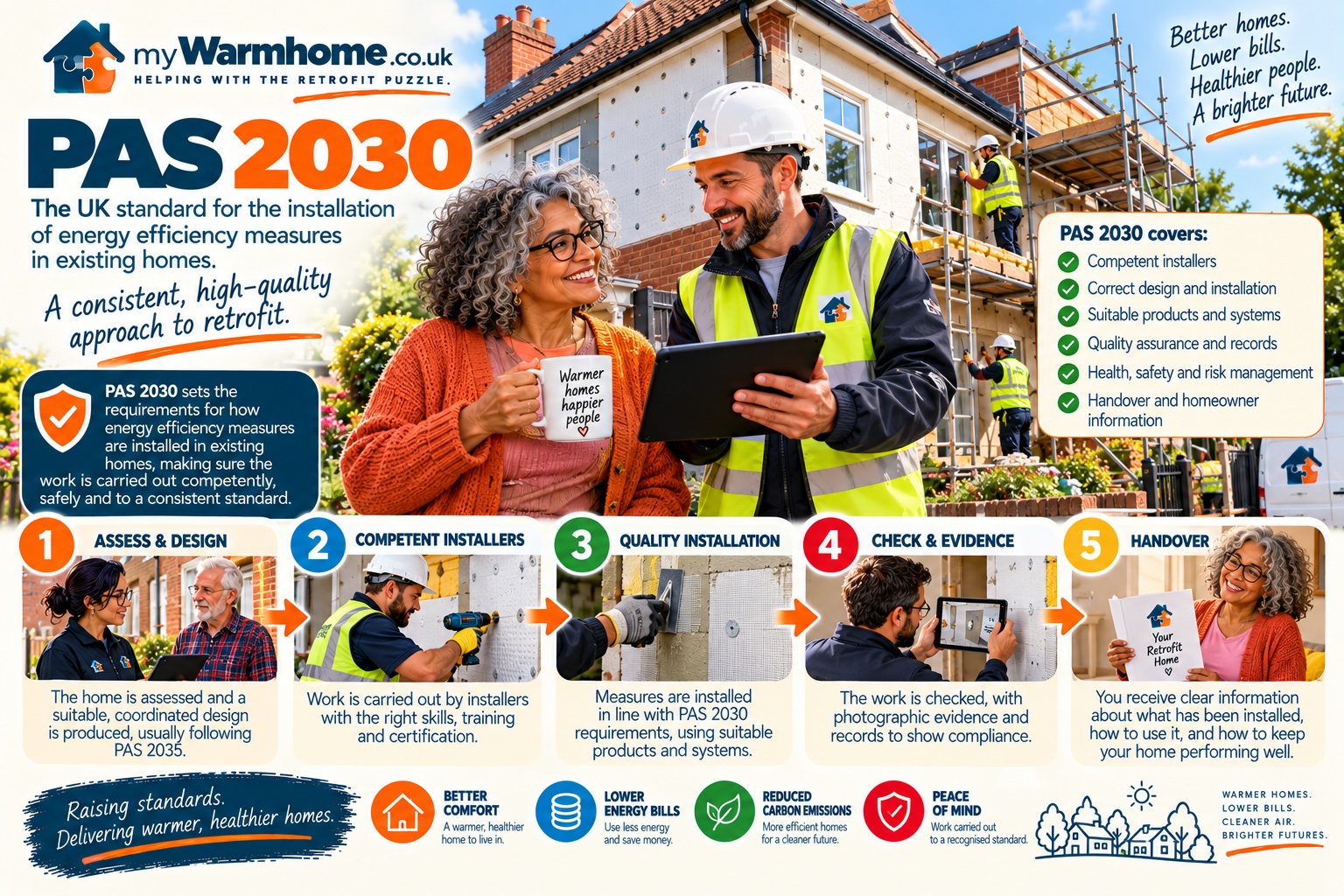 PAS 2030 retrofit standards infographic