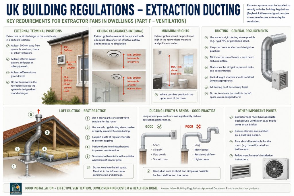 Illustration representing UK building regulations and ventilation guidance