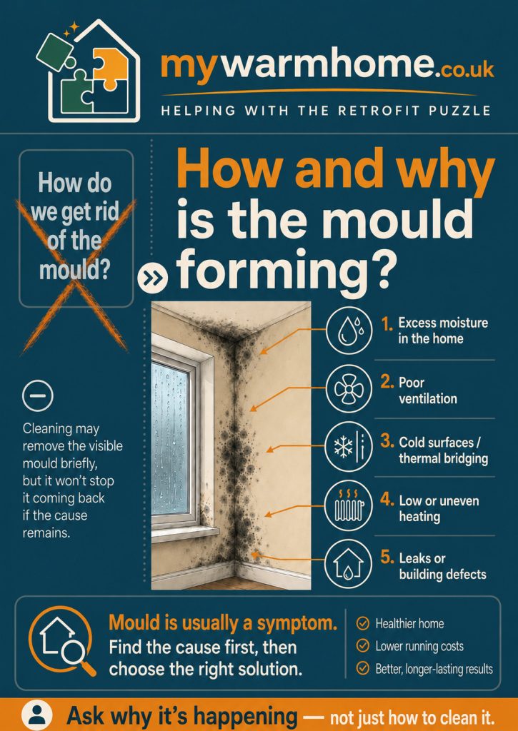 Why is mould forming rather than simply how do we remove mould?