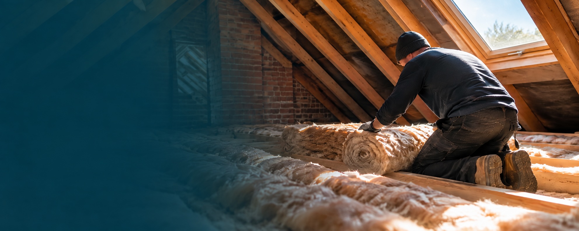 Loft insulation in a UK roof space