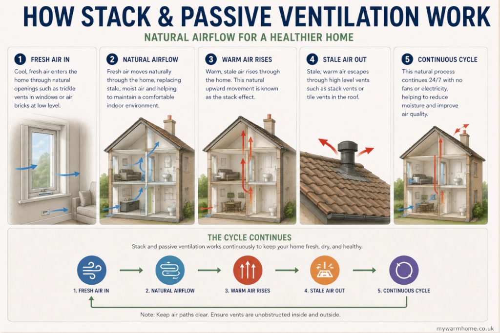 Stack ventilation