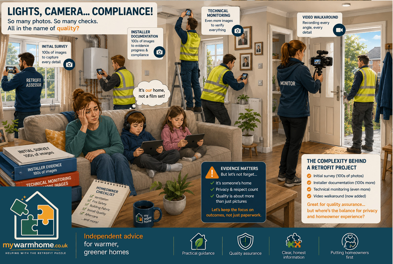 Lights, Camera Action. Yet more compliance.