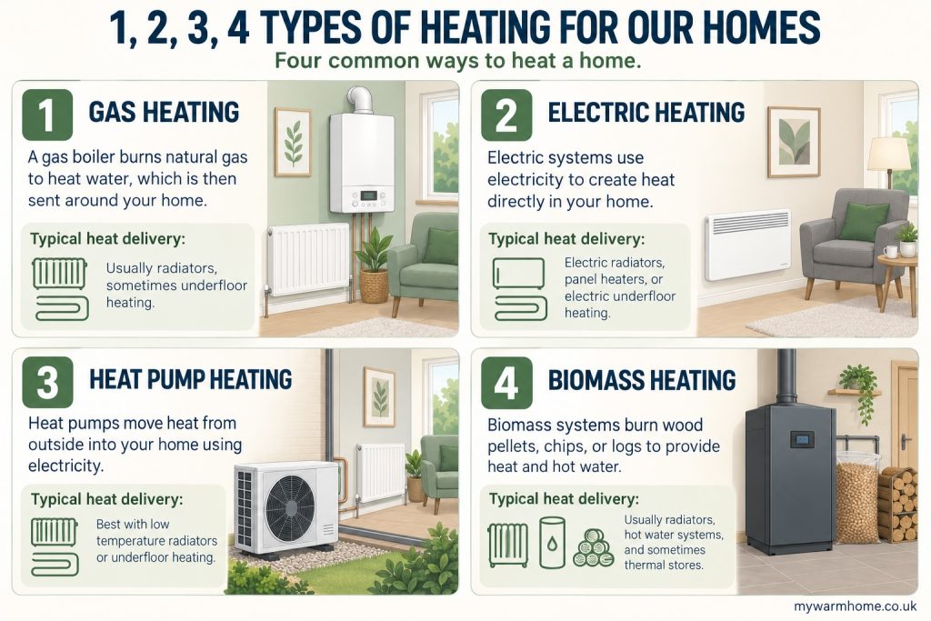 types of heating